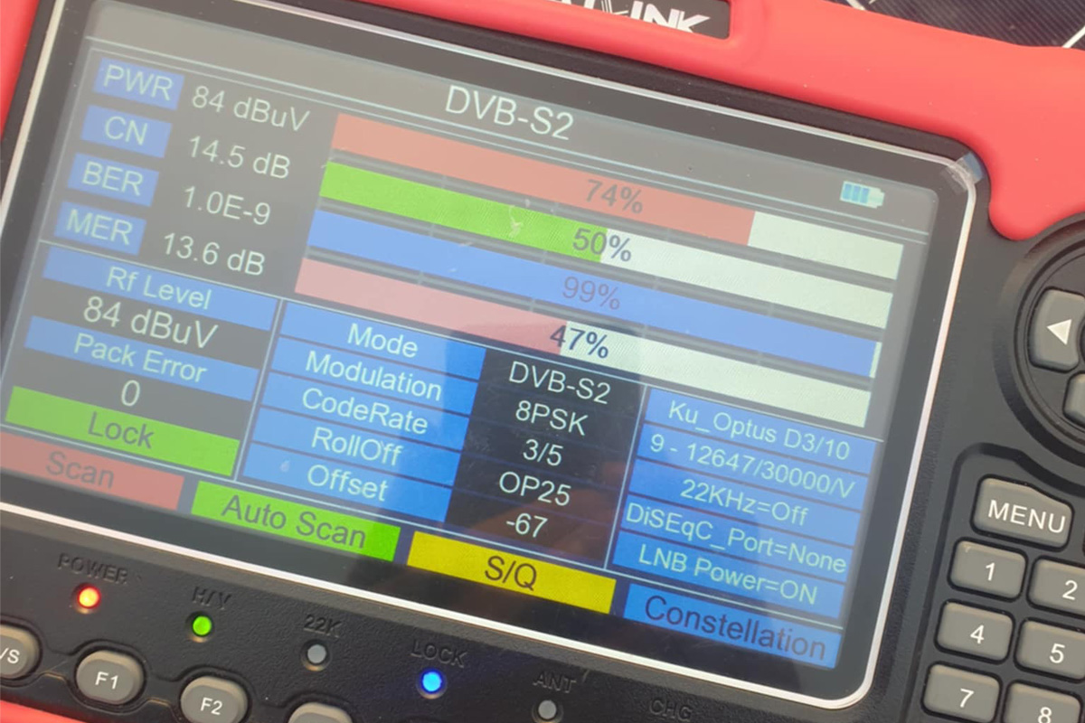 Professional TV Reception Testing Equipment Tasmania